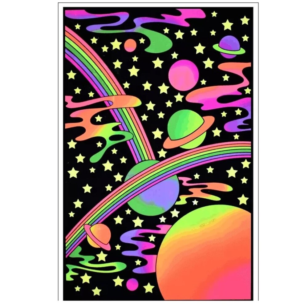 Cheech  Chong Faces Blacklight Poster 170